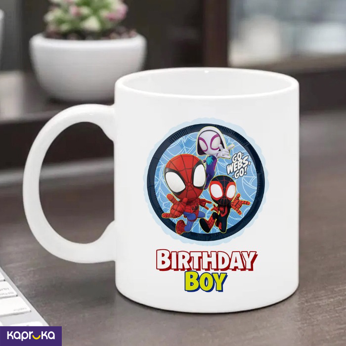Spidey And His Amazing Friends Happy Birthday Mug 11oz 325ml N#2