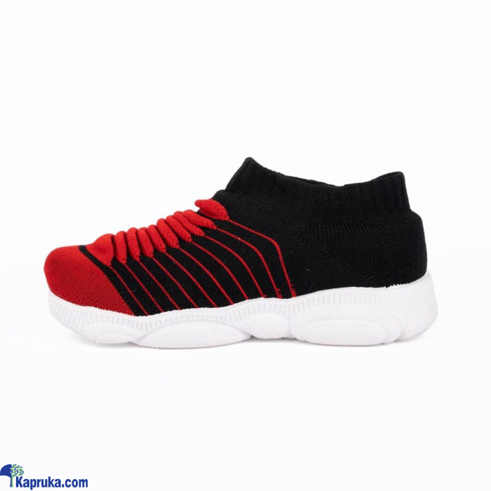 OMAC WAVES BLACK RED CASUAL SHOES FOR KIDS