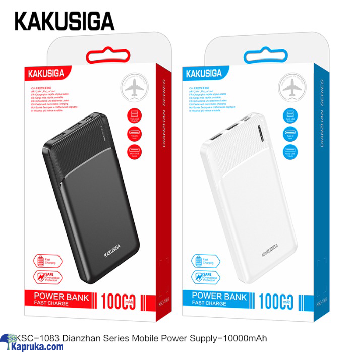 KAKUSIGA Fast Charging Portable 10000 Mah Power Bank For Recharg