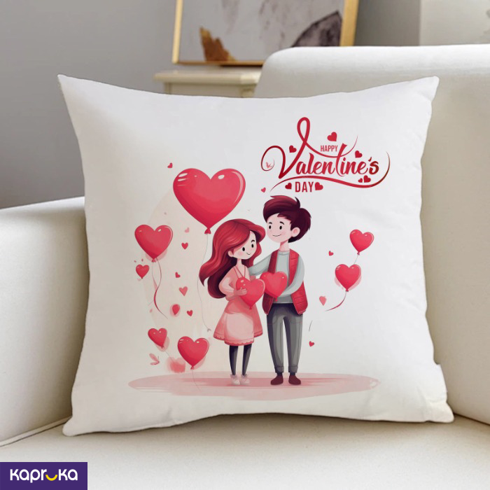 Happy Valentine`s Day Huggable Pillow