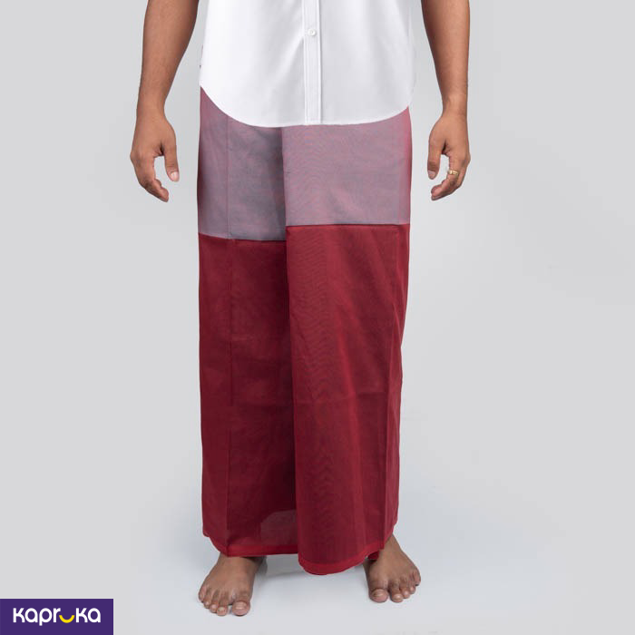 Maroon N Blue Sarong