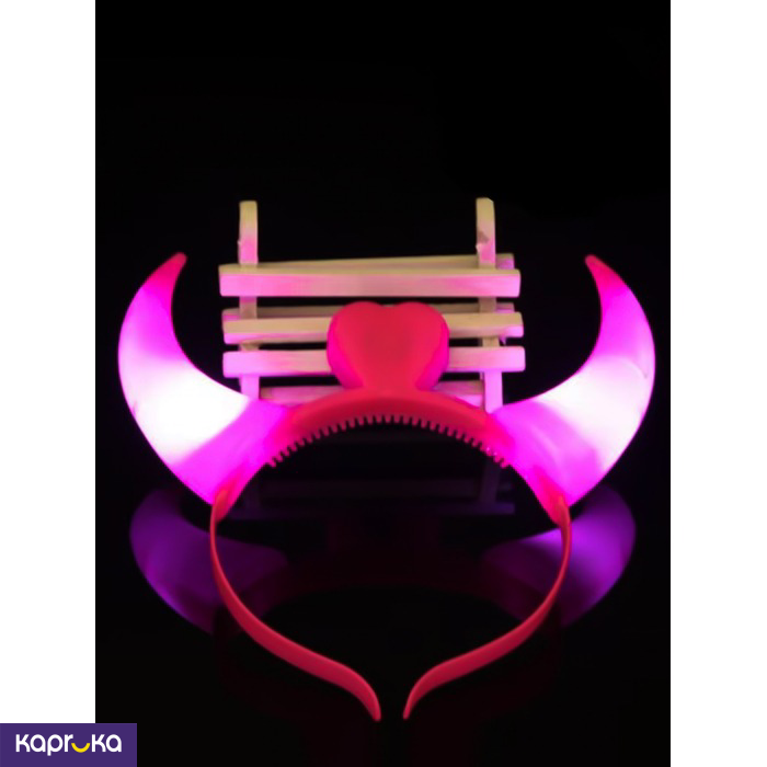 Halloween LED Naughty Devil Horns - Pink
