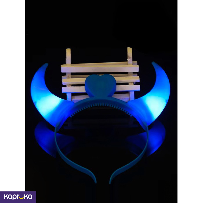 Halloween LED Naughty Devil Horns - Blue