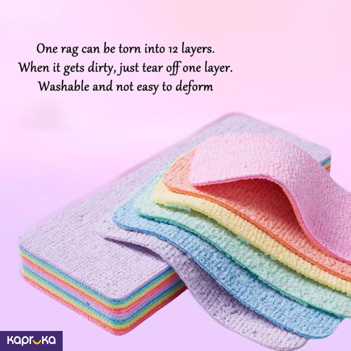 12 Layer Microfiber Sponge Microfiber Layered Cleaning Sponge Fo