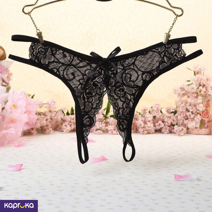 Women Lace Panties Crotchless Underwear Thong Lingerie G String