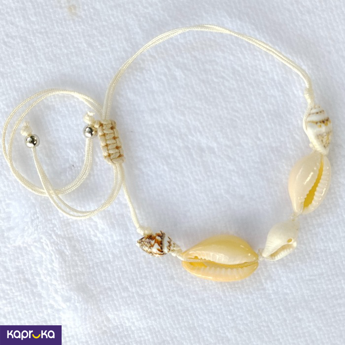 Cowrie Shell Adjustable String Anklet - Crystal Fashion - Women`